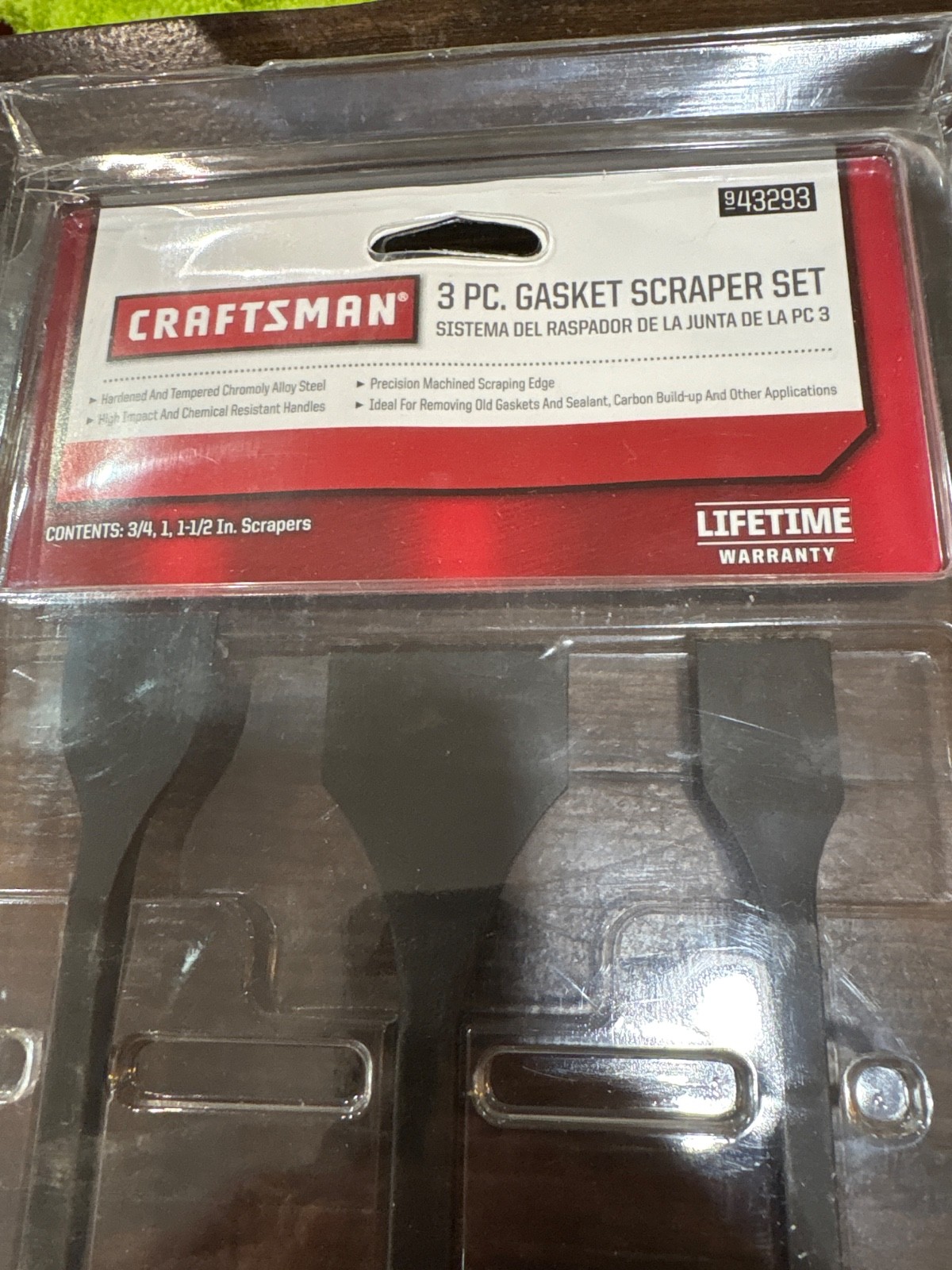 NOS CRAFTSMAN THREE-PIECE GASKET SCRAPER SET