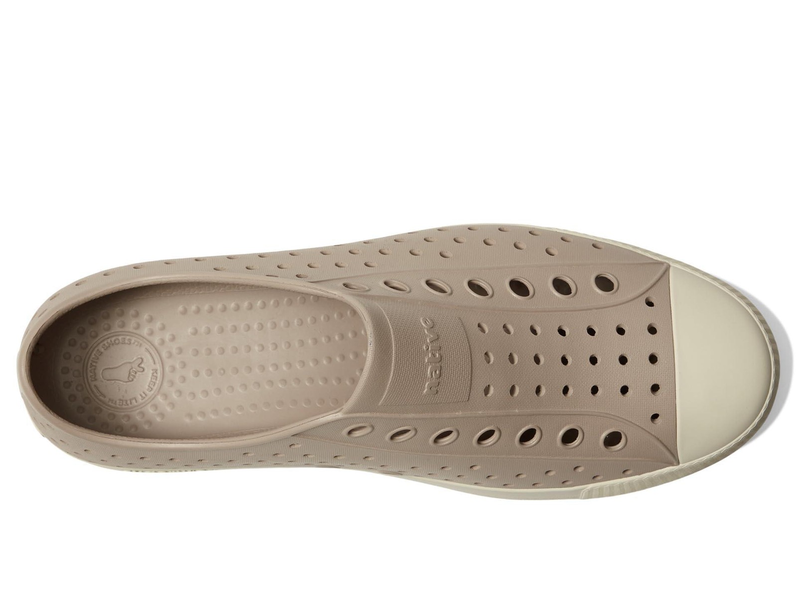 Native Shoes Jefferson Shoes, Flax Tan/Bone White
