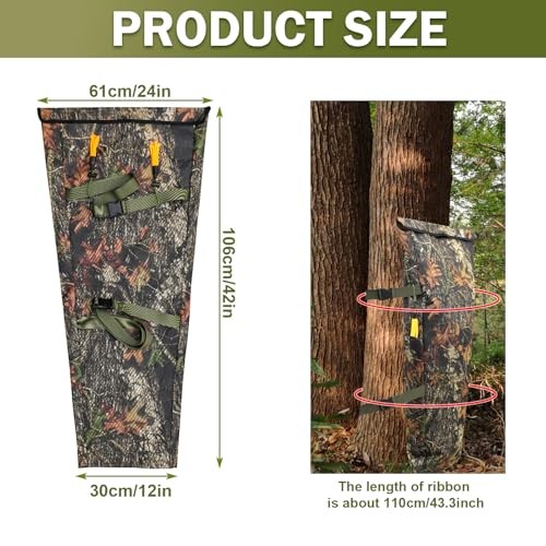 Camo Deer Feeder - 100 lb Tree Hugger Gravity Feeder, Waterproof One Size