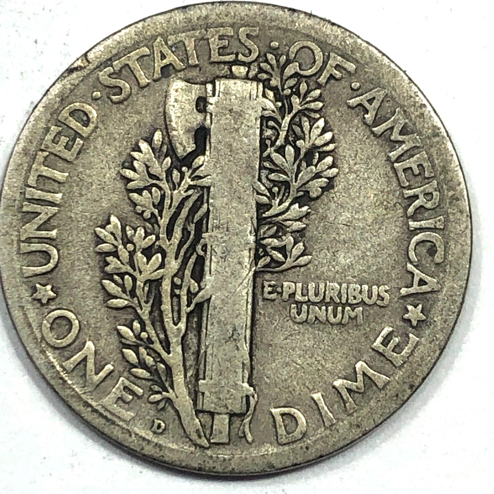 1924-D Mercury Silver Dime - #19730