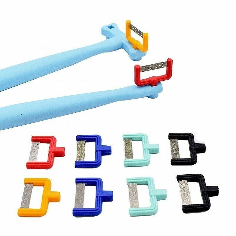 Dental IPR Teeth Handle Polishing Strip Ortho Interproximal Enamel Reduction Kit