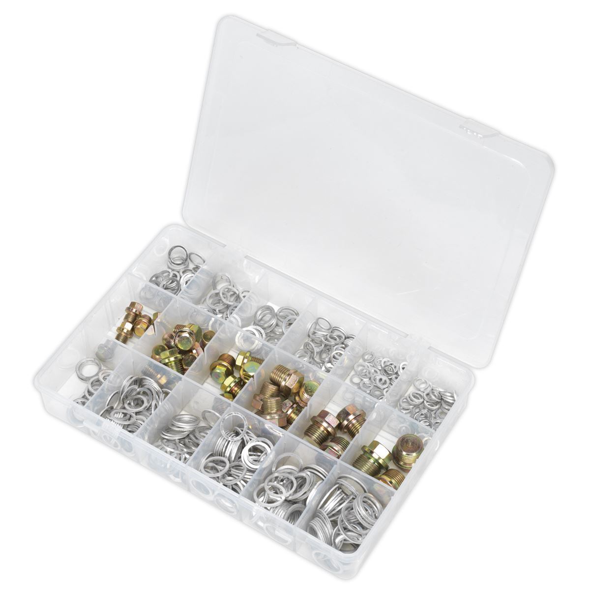 Sealey VS663 Sump Plug & Washer Assortment 534pc