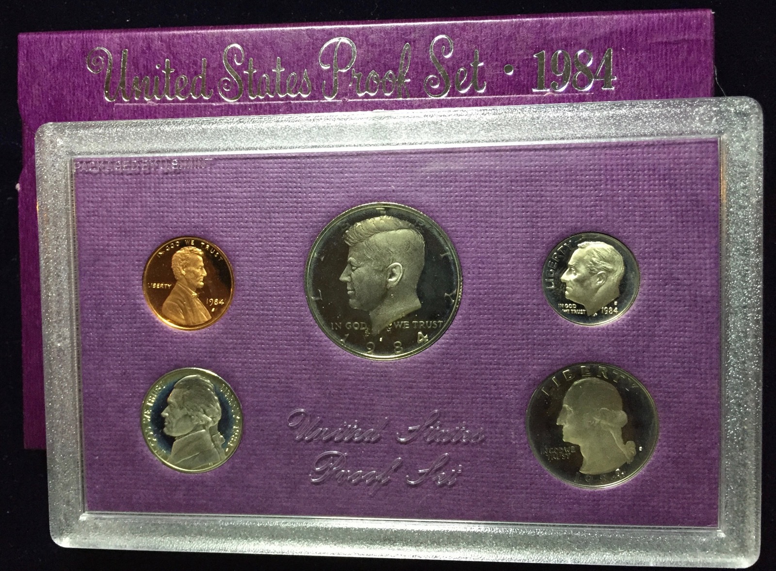1984 US Mint Proof Set 5 Piece Clad Set OGP