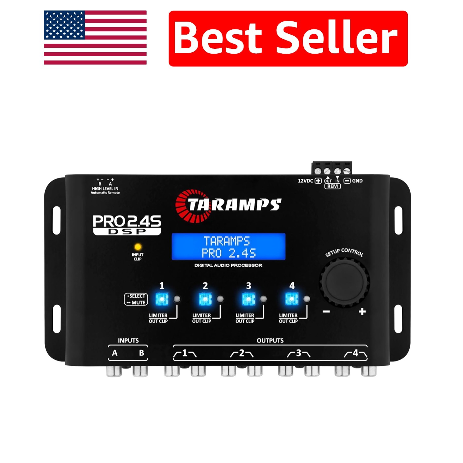 Pro 2.4S Digital Signal Processor: 15-Band EQ for Exceptional Sound Quality