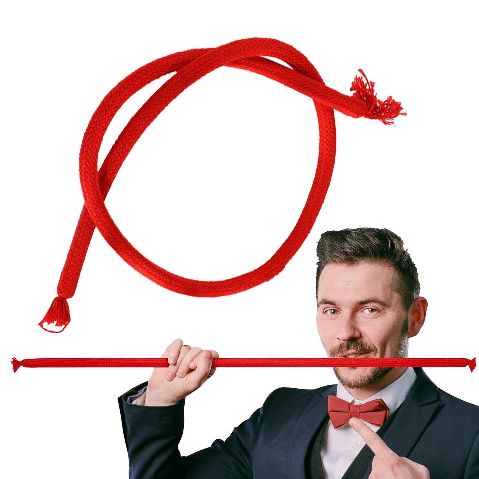 Magic Trick Rope Magic Tricks Stiff Rope Flexible Comedy Stage Closeup Rope