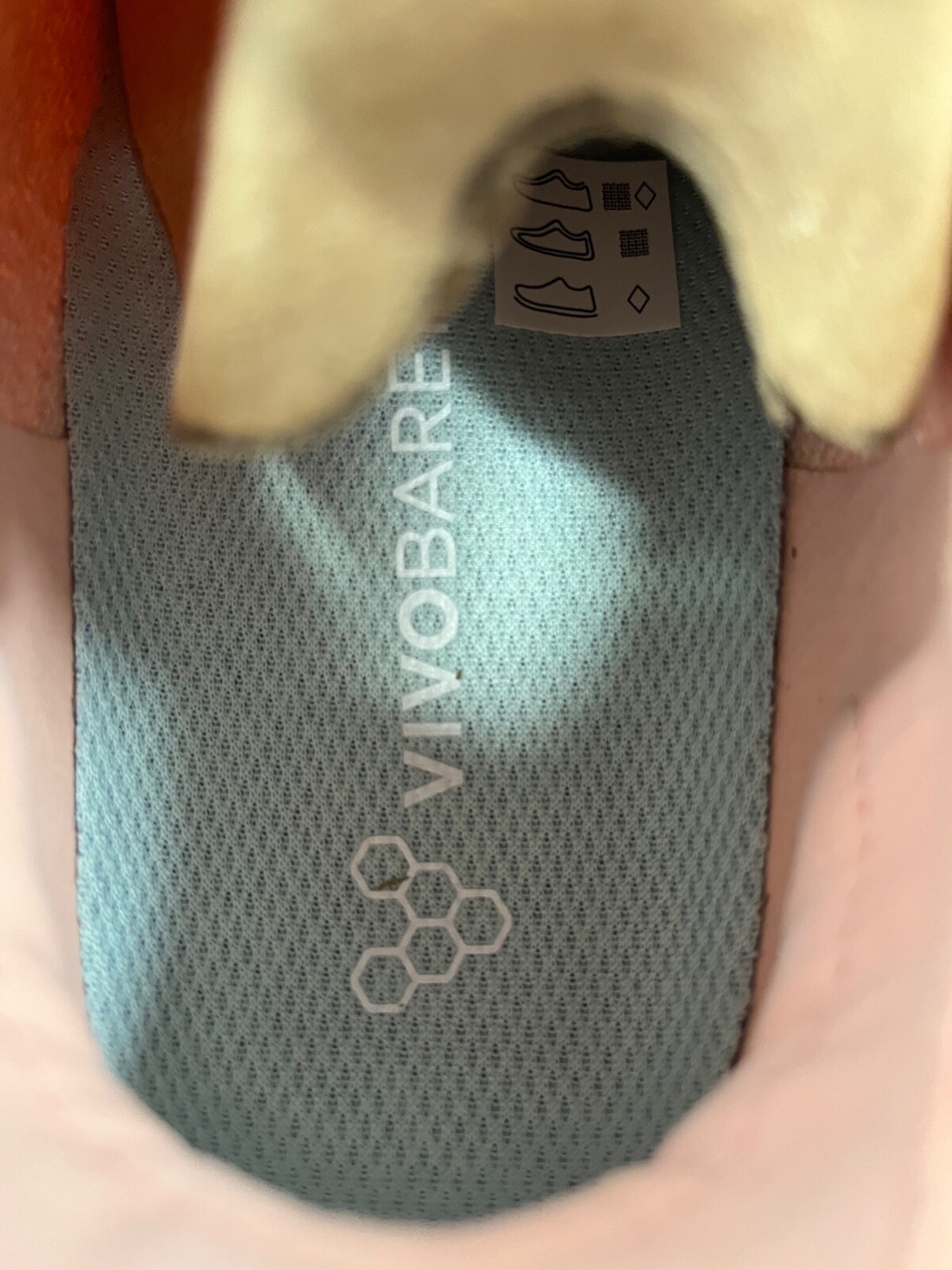 Womens Vivobarefoot Primus Trail Knit Peach Melba Pink Multicolor Barefoot Shoes