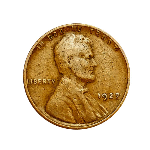 1927 Lincoln Wheat Penny Cent - G/VG Good or Better Very Nice