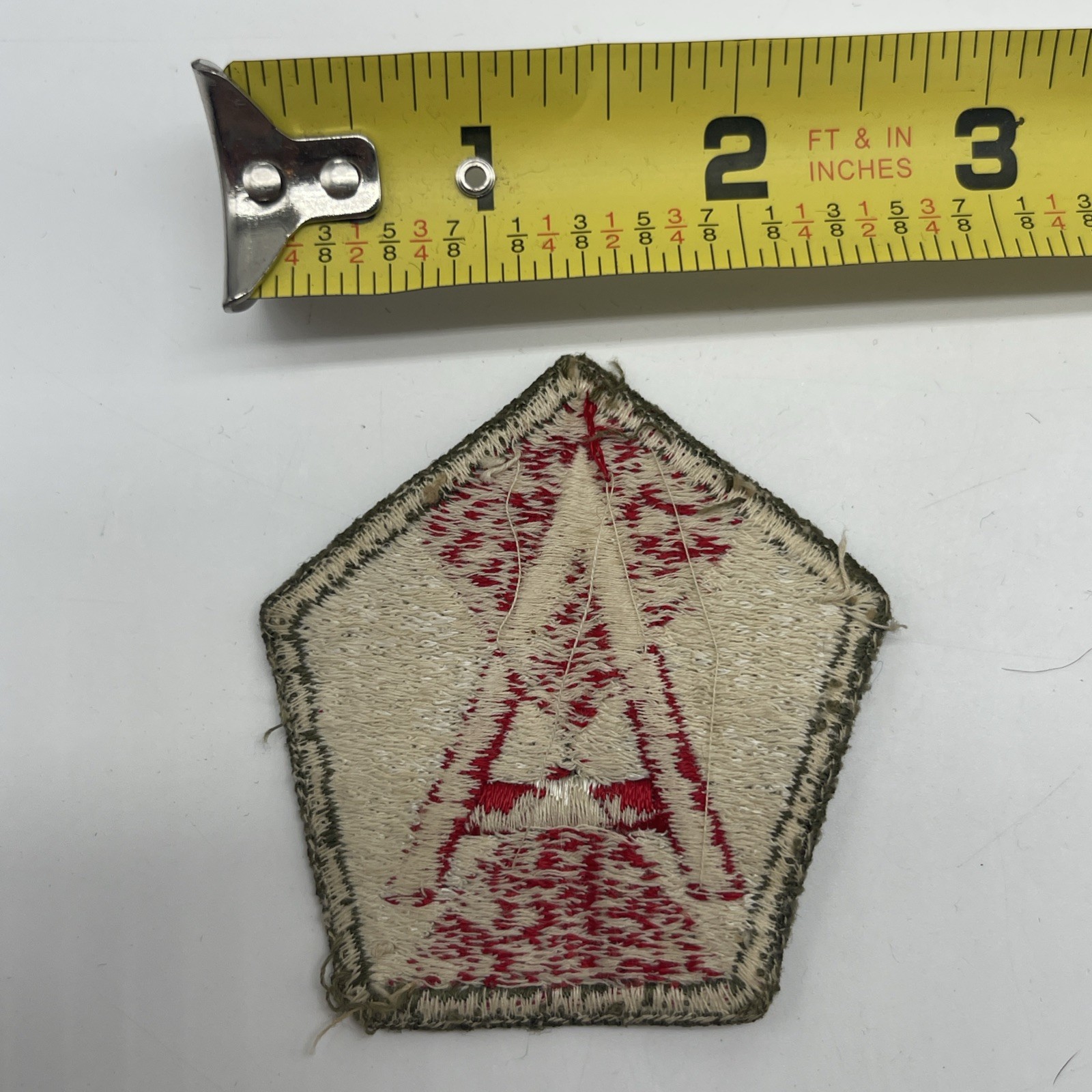 U.S. Military 15th Army Group Patch Insignia “A” Cut Edge Full Color White Back