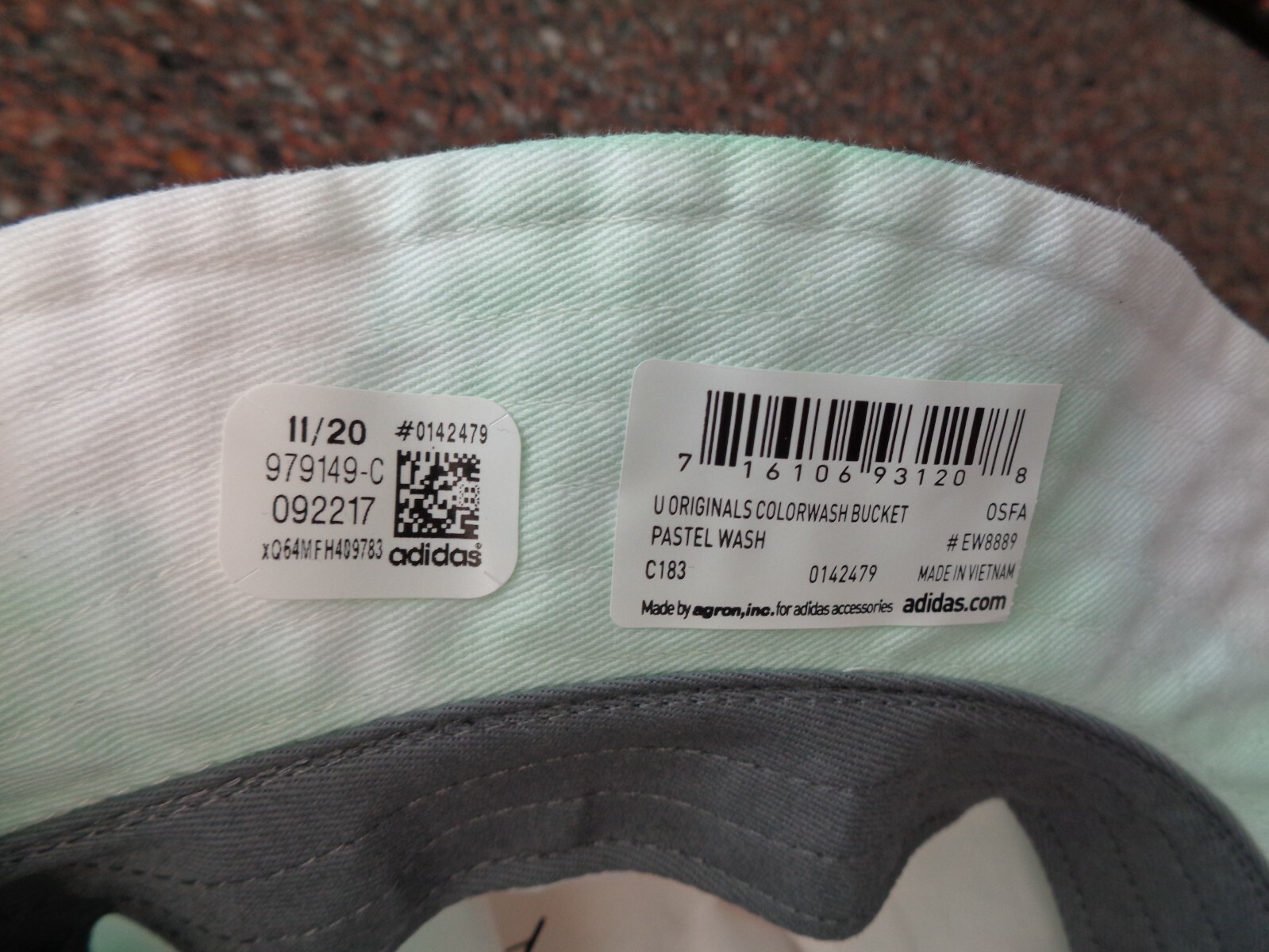 adidas Originals Color Wash Pastel Bucket Hat Unisex OSFA Tie Dye New One Size