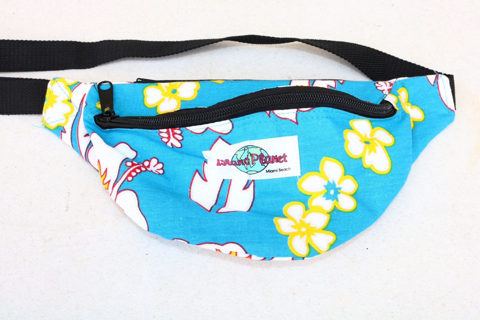 Bag PACK WAIST Fanny Belt Small Vintage Miami Beach Blue Yellow COSPLAY props XP