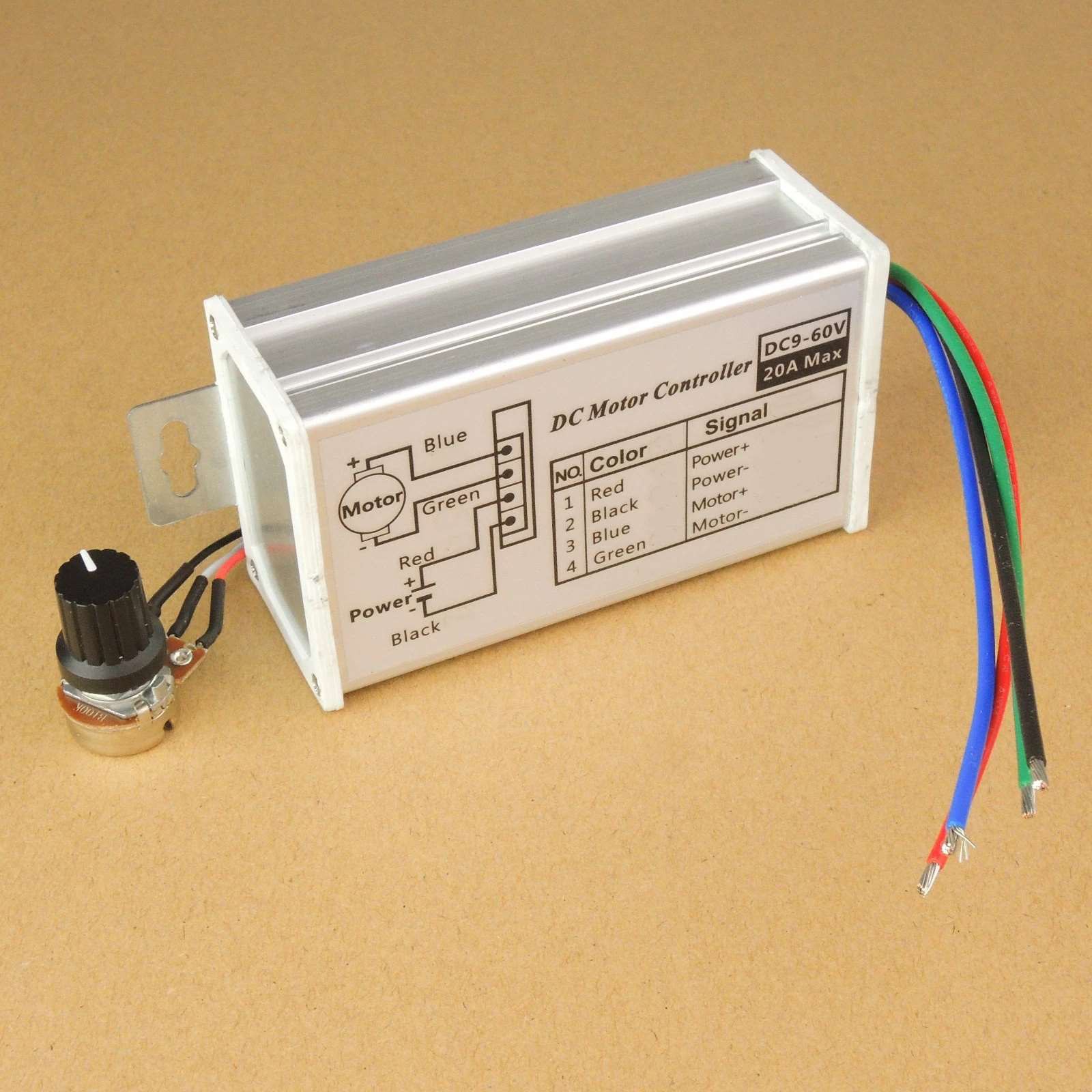 1 x DC Motor Speed Controller With Durable and Sturdy Structure 20A Maximum