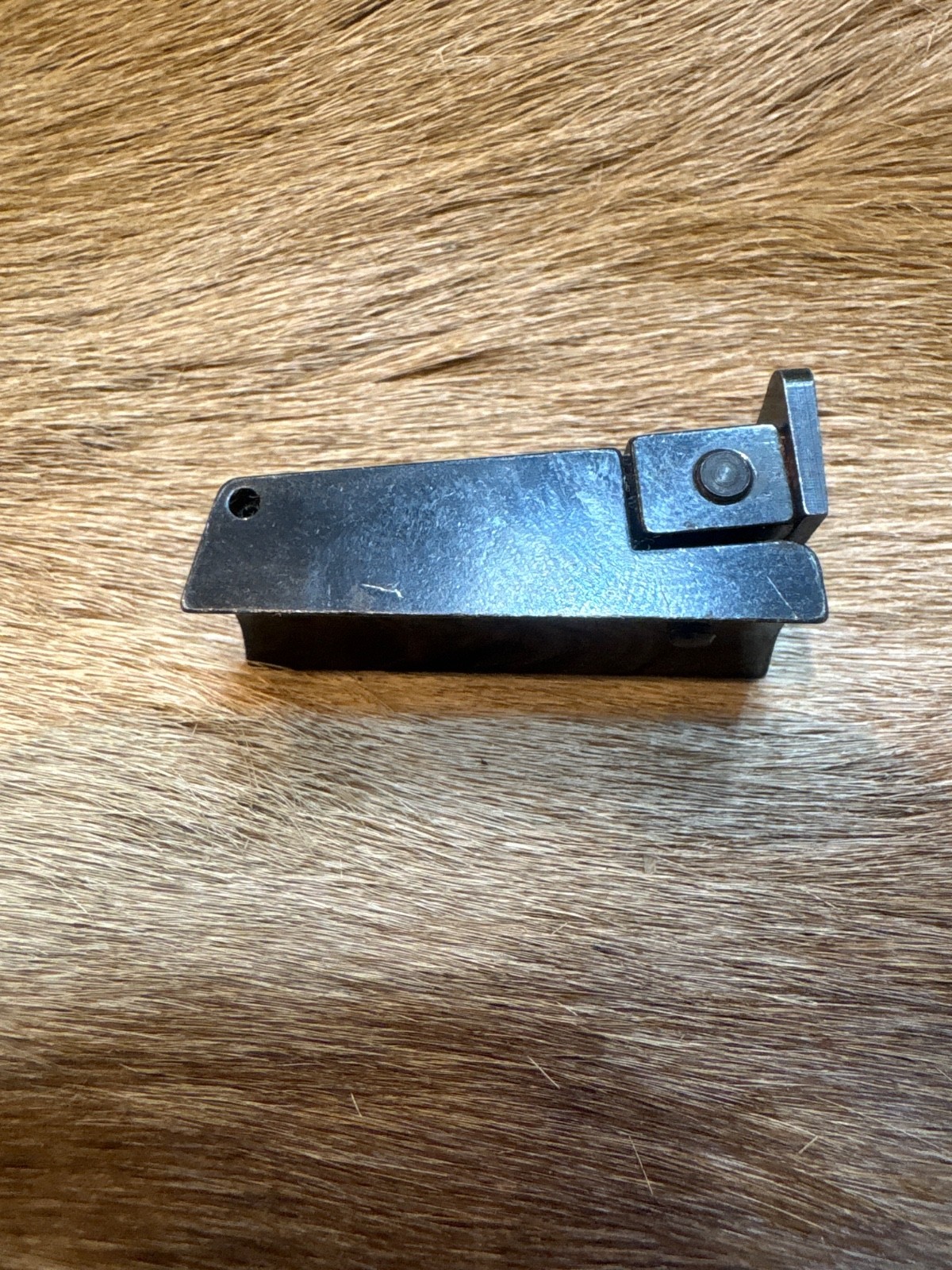 LPA Solid Steel Rear Sight,Fully Adjustable Up + Down W/Serations For Rifle