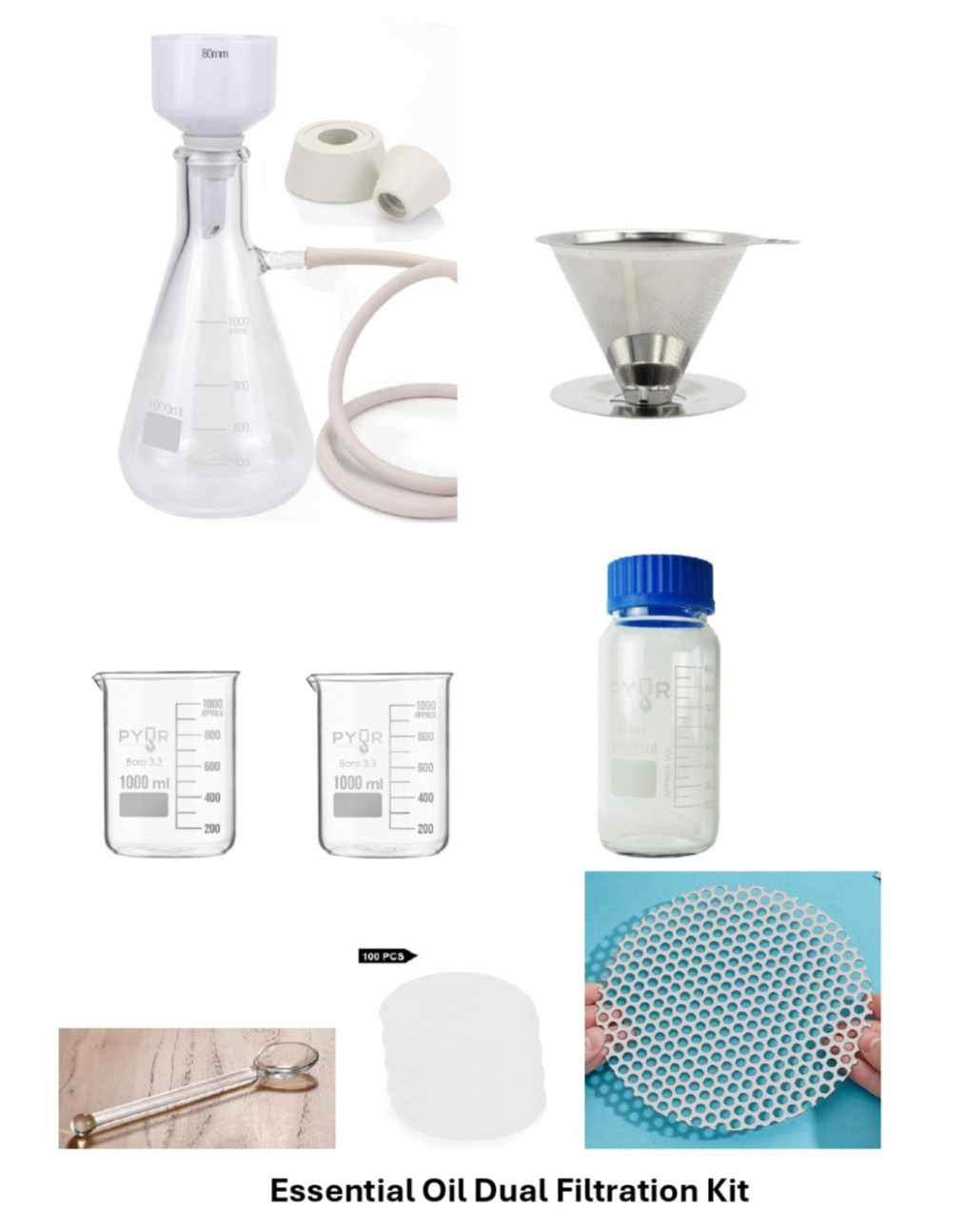 Essential Oil Dual Filtration Kit - Simple RSO and Essential Oil at Home