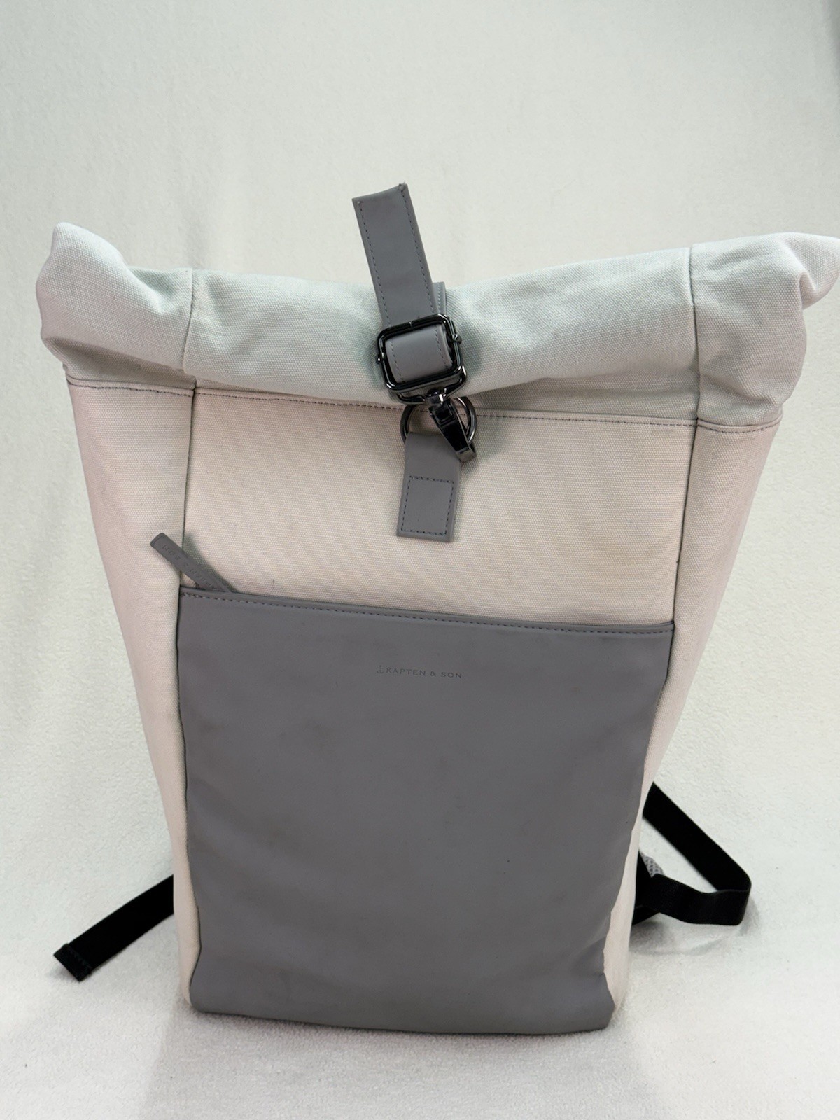 Kapten & Son Lund Grey Roll Top Padded Backpack *Rare* See!!