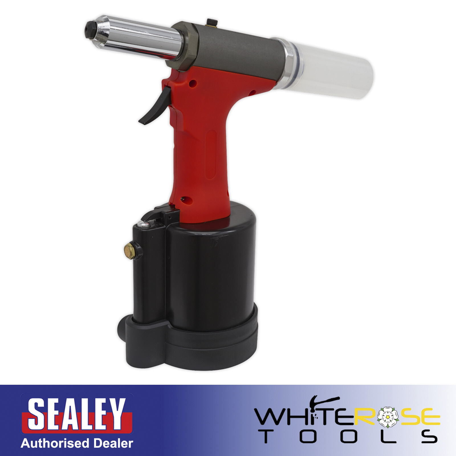 Sealey Air Riveter 1/4" Steel Aluminium & Stainless Steel Rivets