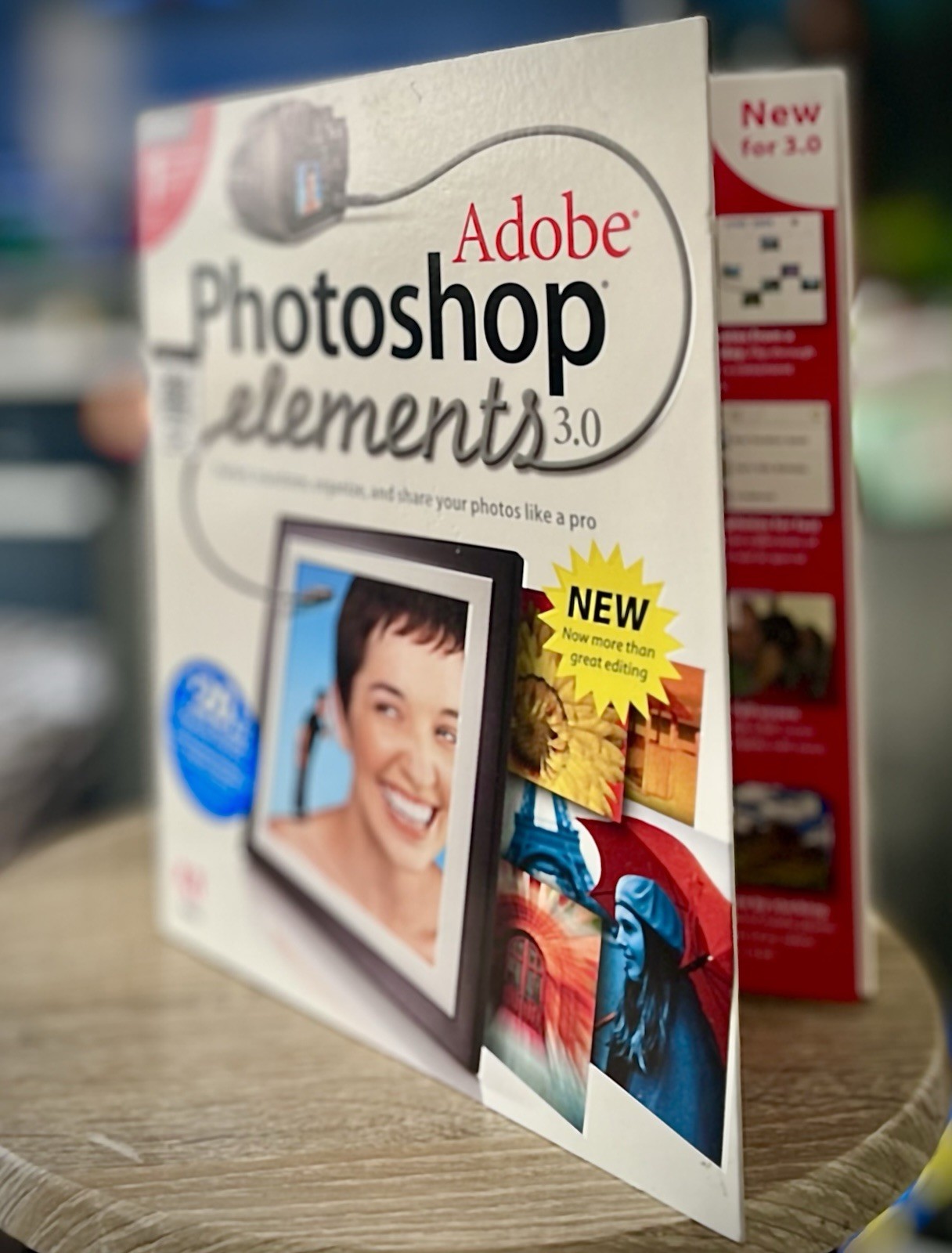 Adobe Photoshop Elements 3.0 Image Editor Big Box Software PC WIN Sealed Free SH
