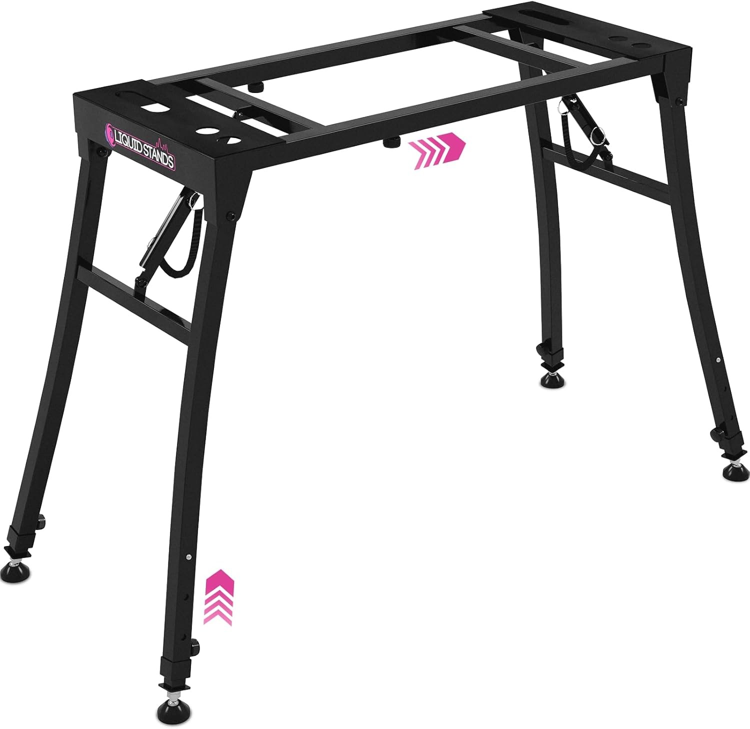 Liquid Stands Collapsible Piano Keyboard Stand - Adjustable and Black