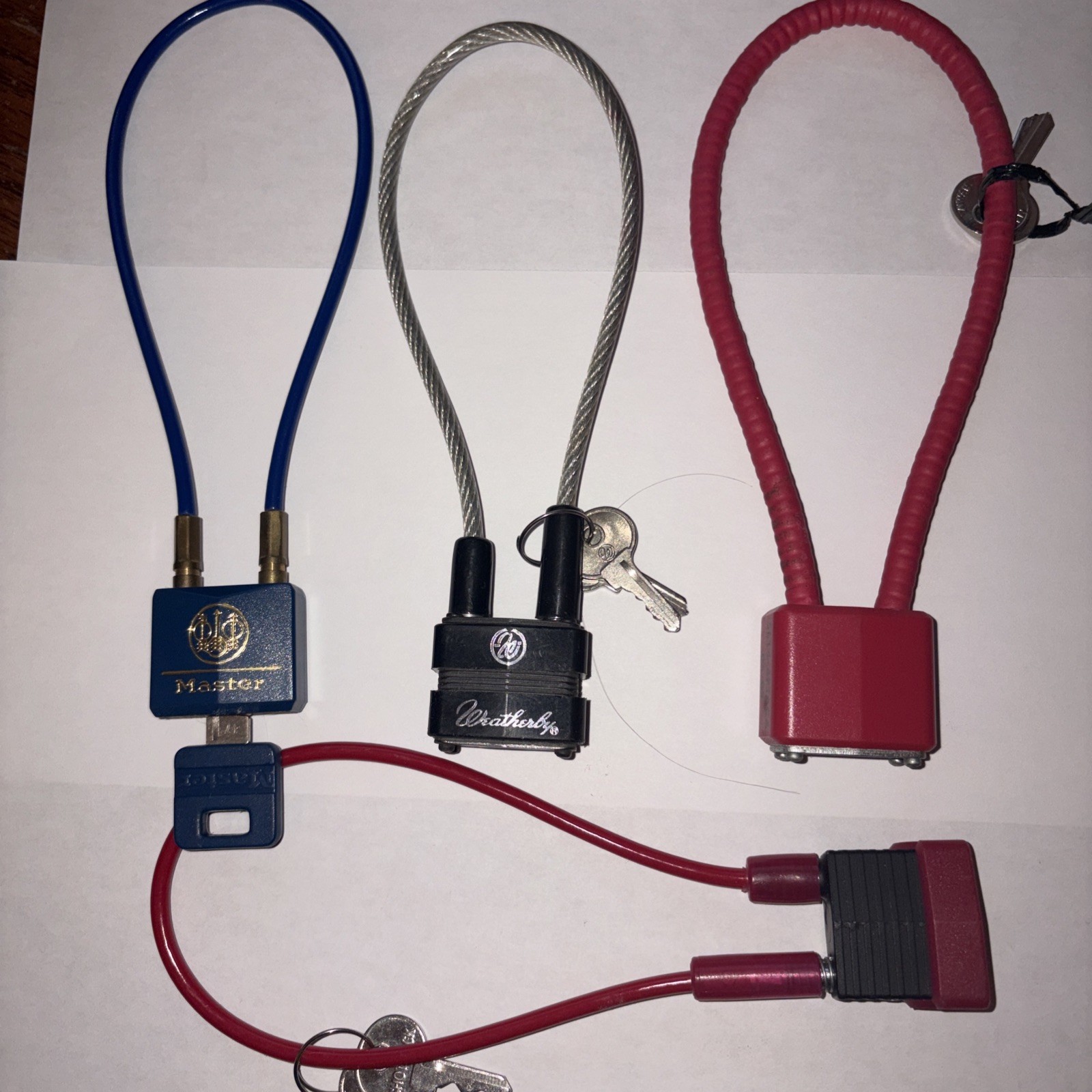Firearm Handgun Rifle Shotgun Gun Cable Lock And Trigger Locks Lot Of 4