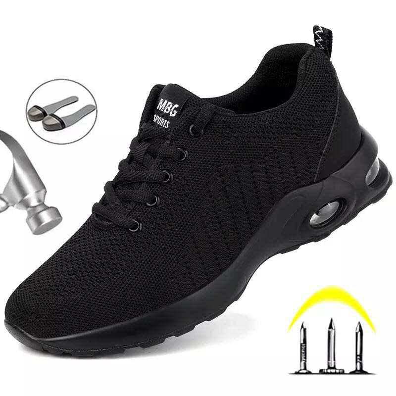 Zapatos de seguridad para hombres con punta de acero super comodos