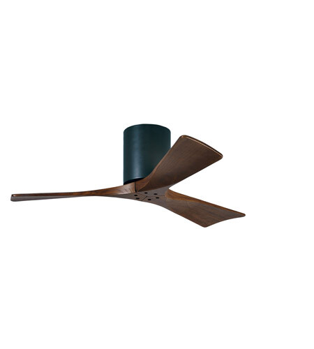 Matthews Fan Company IR3H-BK-WA-42 Irene Indoor Ceiling Fan Matte Black Walnut