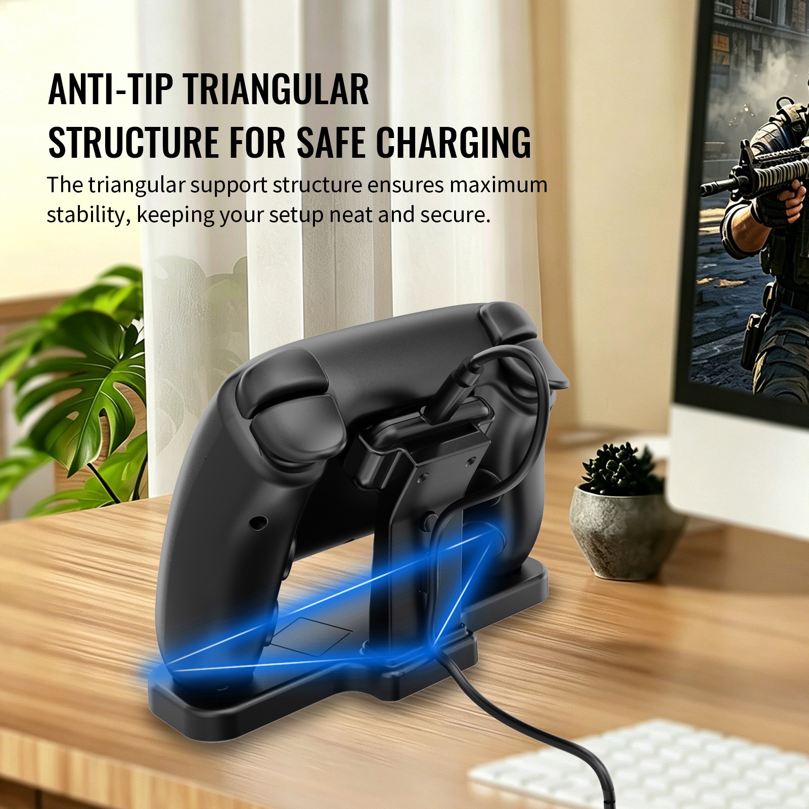 Controller Desktop Stand Hoder For Steam Controller 2026 Magnetic Charging Base