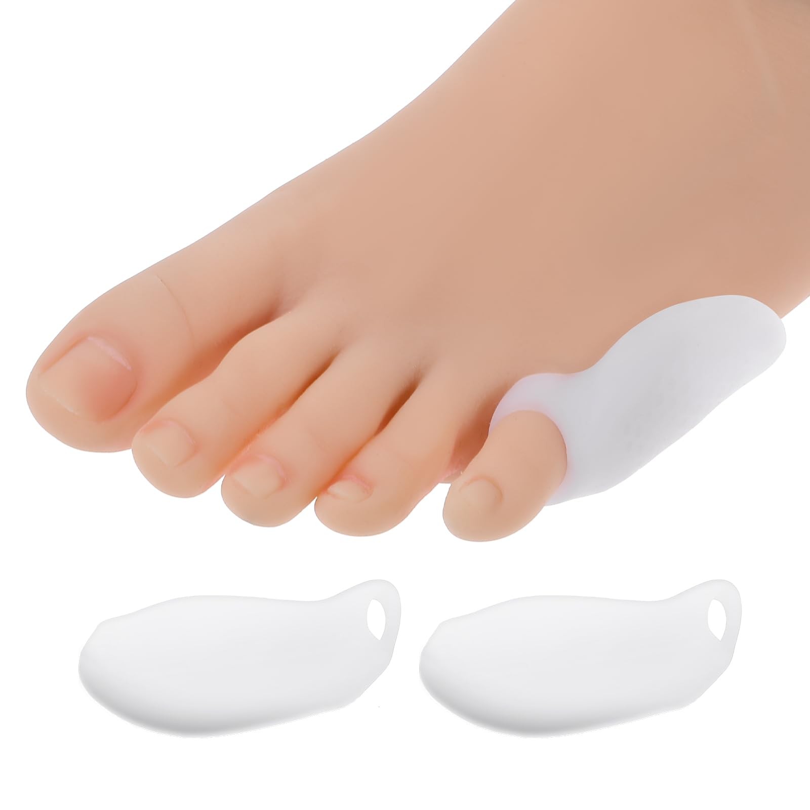 Tailor's Bunion Pads 8 Pack Soft Gel Bunionette one size, Transparent