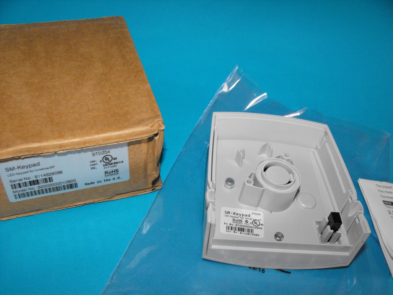 Control Techniques SM-Keypad.KEYPAD FOR UNIDRIVE SP.STDZ04.SER.N.8114829086.NEW