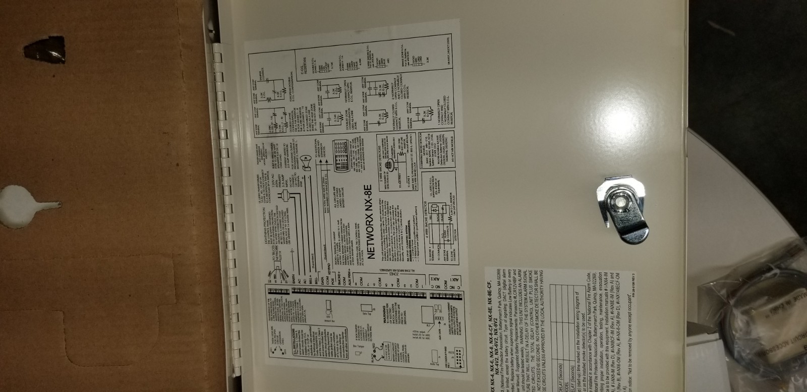 Interlogix GE Security NetworX NX-8E Alarm Control Panel Board & Enclosure NEW