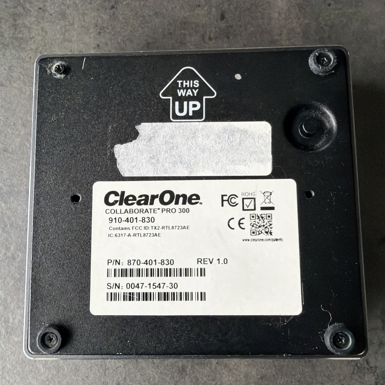 Clearone Collaborate Pro 300 & Power Adapter 910-401-830 Video Conference Share