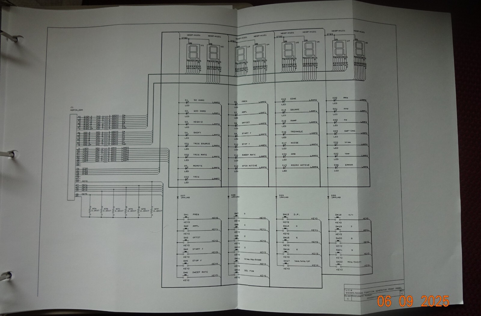 SRS DS335 Operating Manual/Programming Reference 1.4 1998