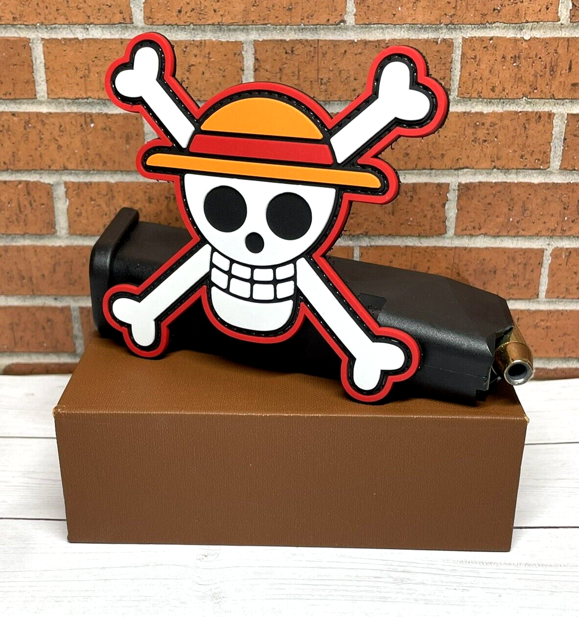Tactical PVC Patch - Straw Hat Skull Patch - Morale Funny Cross Bones Patch