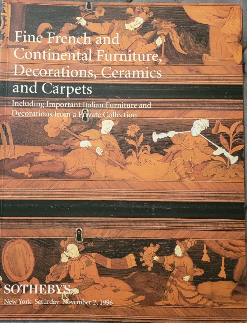 Sotheby's Fine French Furniture Decorations Ceramics Carpets 2 Nov 1996