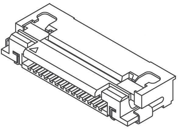 5Pcs 52892-2433  FFC & FPC Connectors 0.5 FFC ZIF 24Ckt Sn-Ag-Bi