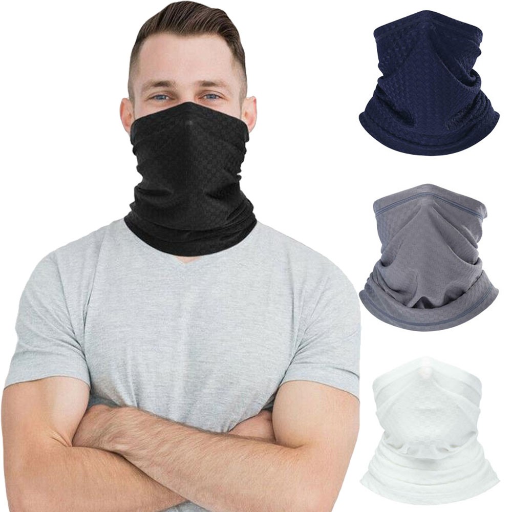 Neck Gaiter Cooling Face Mask UV Protection Scarf Hiking Bandana for Men/Women