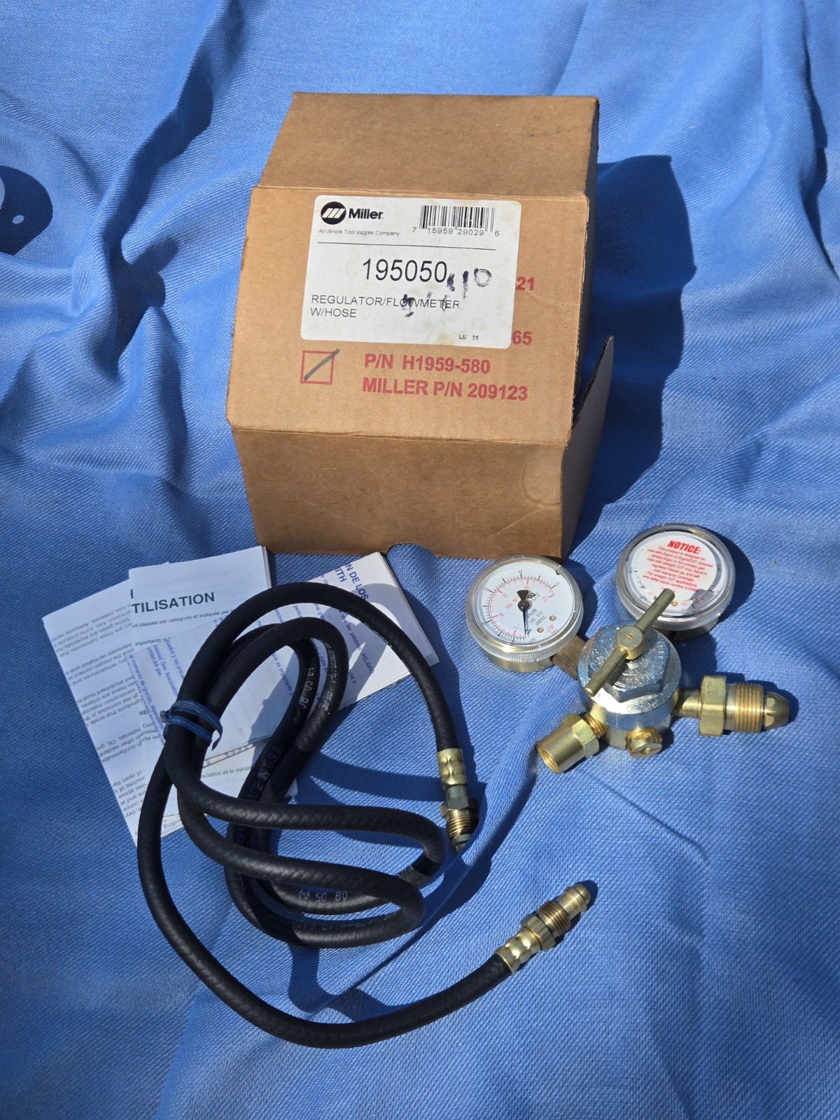 Miller 195050 Requlator/flowmeter With Hose Miller Part #209123 #H1959-580