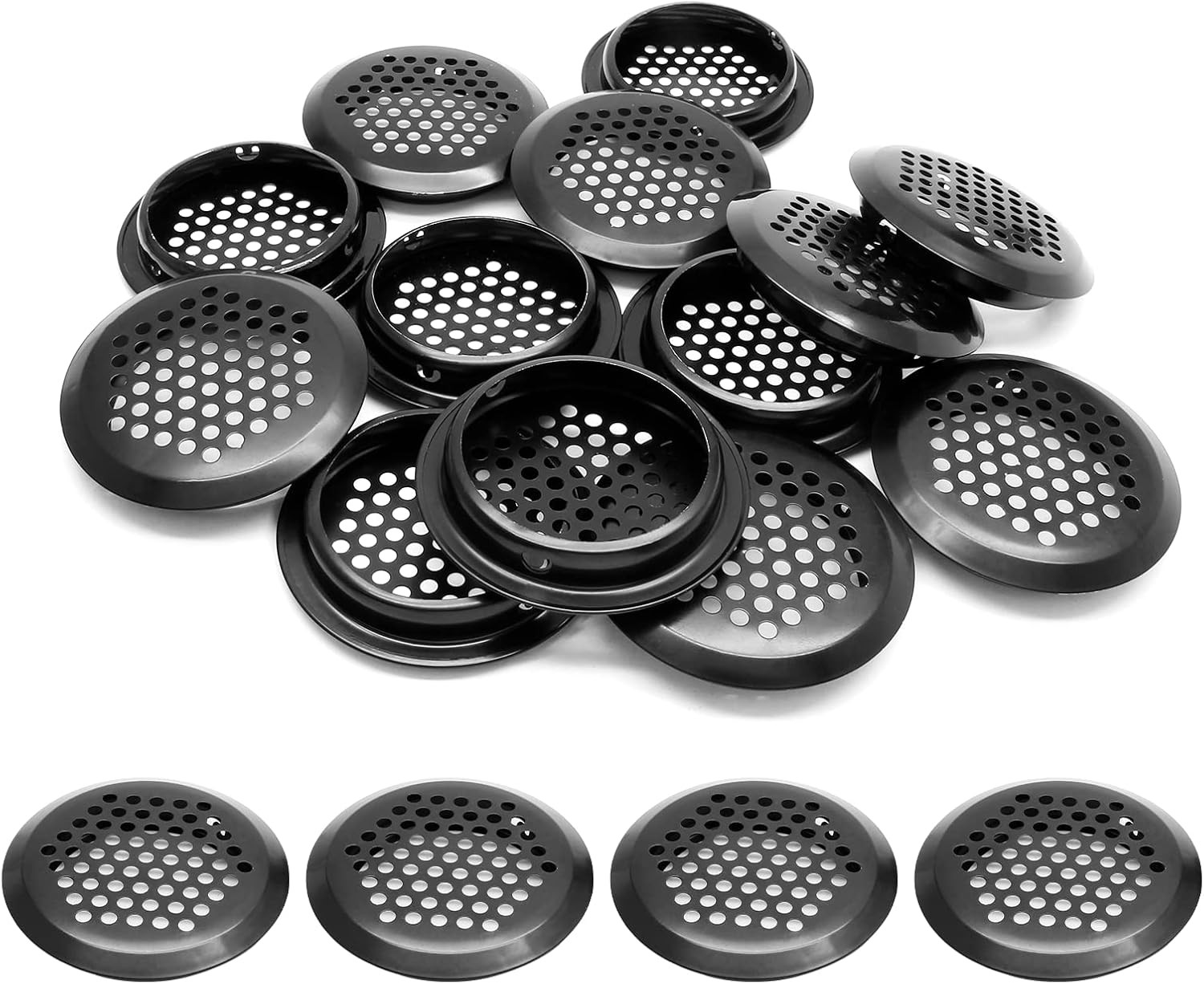 20pcs 2 Inch (53mm) Air Vents, Stainless Steel Circular Soffit Vent, Round Mesh