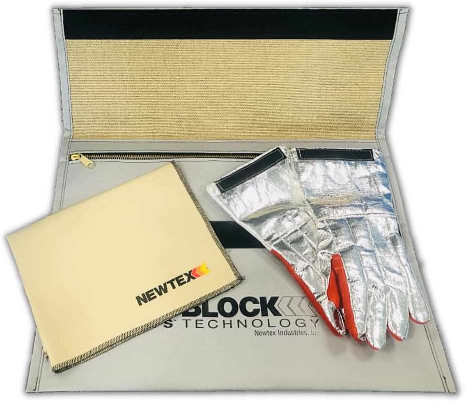 Fire Containment Bag - Lithium Ion Battery Thermal Runaway Safety Kit for Aircra