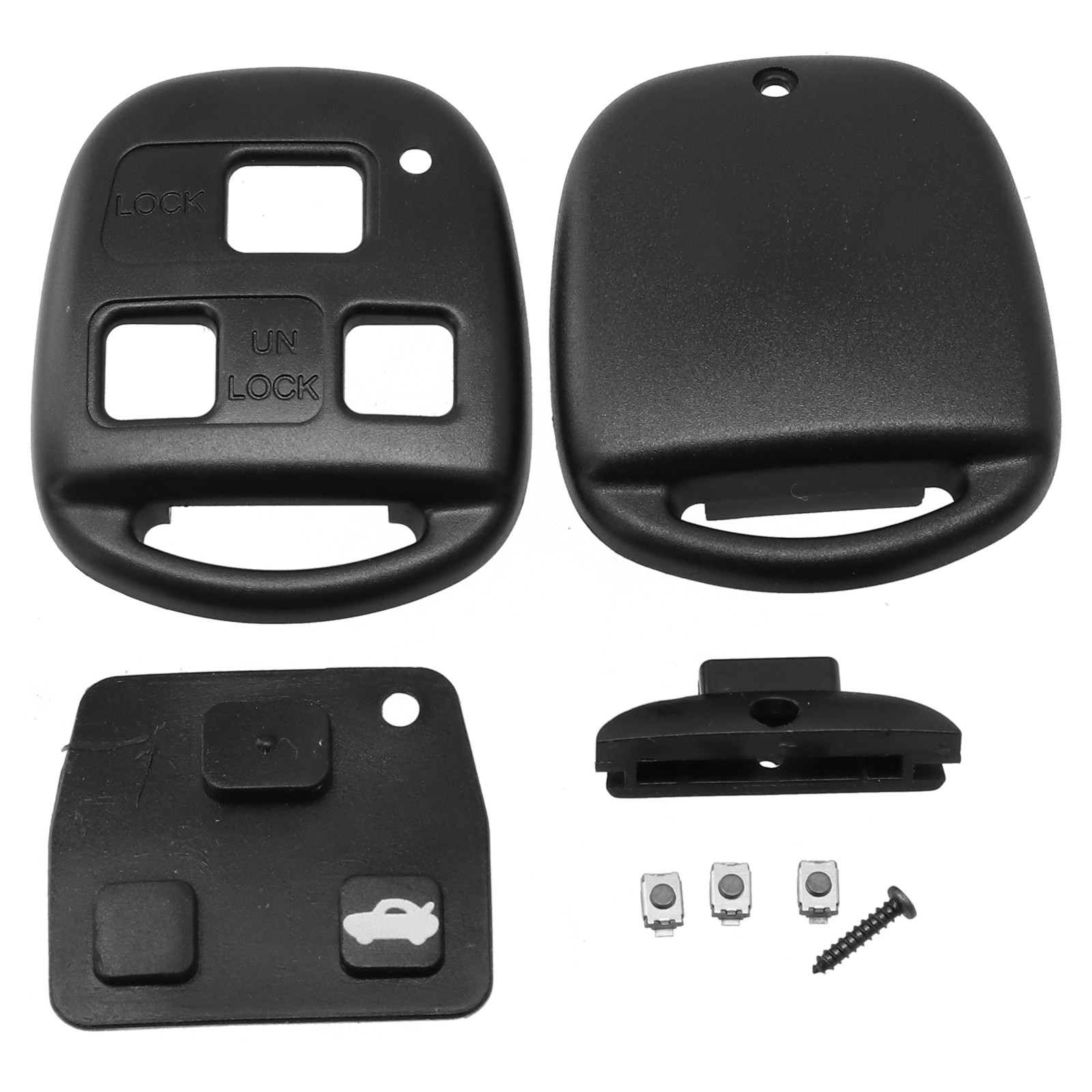 Key Button Pad Key Shell 3Button Auto Care Car Accessories Car Remote Key Case