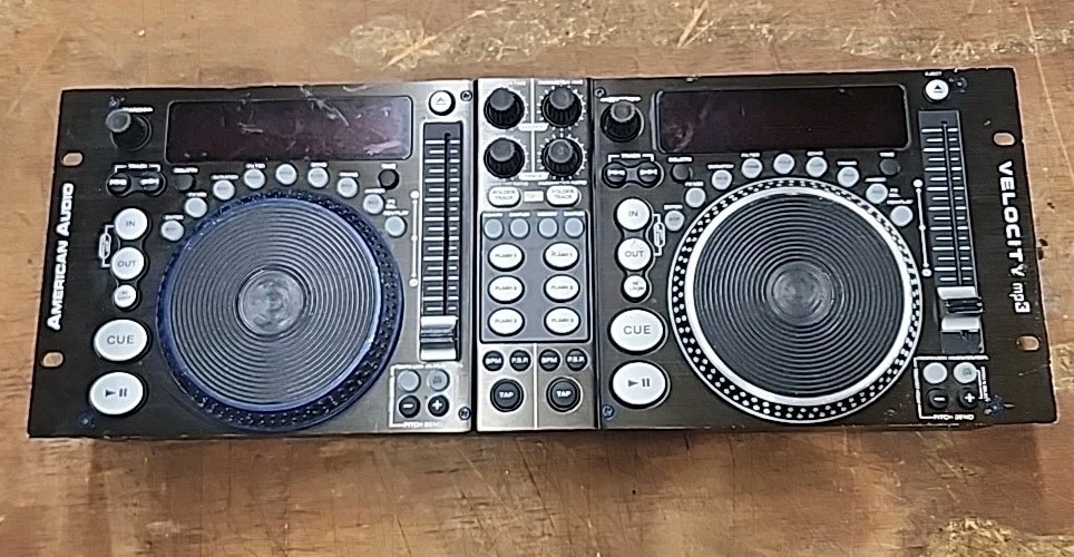 American Audio Velocity Dual Scratcher-SOLD AS IS, UNTESTED