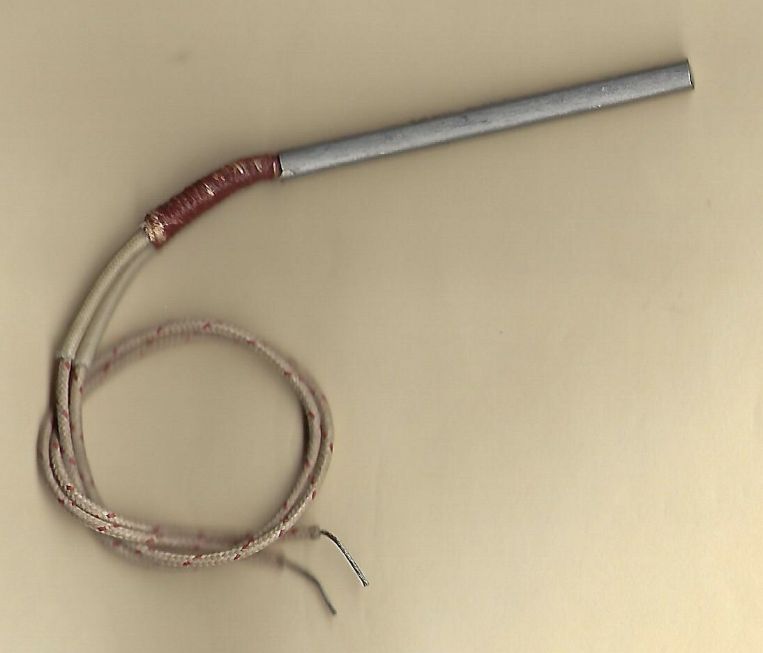 Fast Heat Cartridge Heater 1/4" Dia X 3"  Long 125W 240V 10" Fiberglass Lead