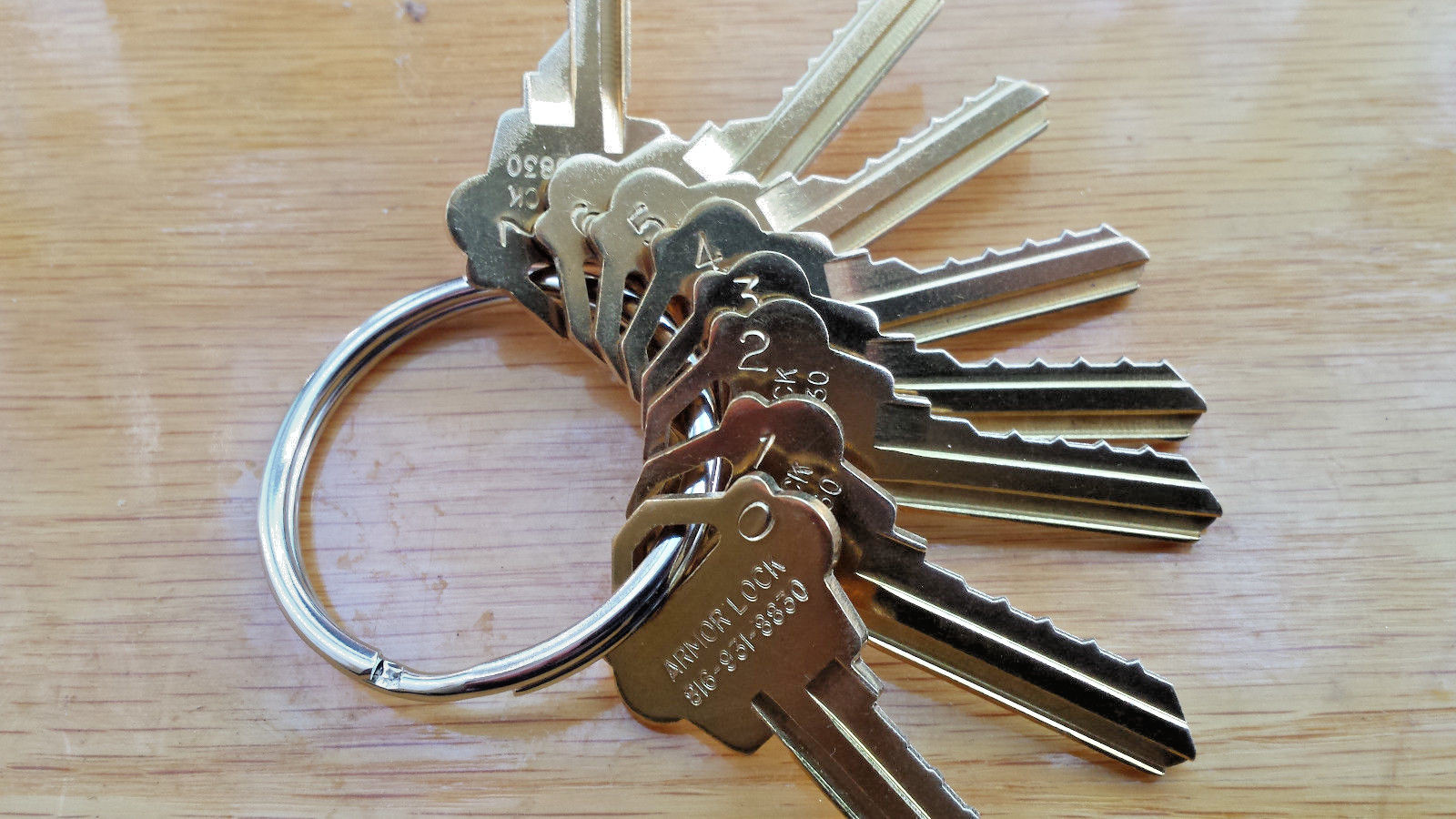 Locksmith Space & Depth keys-WESLOCK-WK2 keyway keys total-Cut on HPC1200