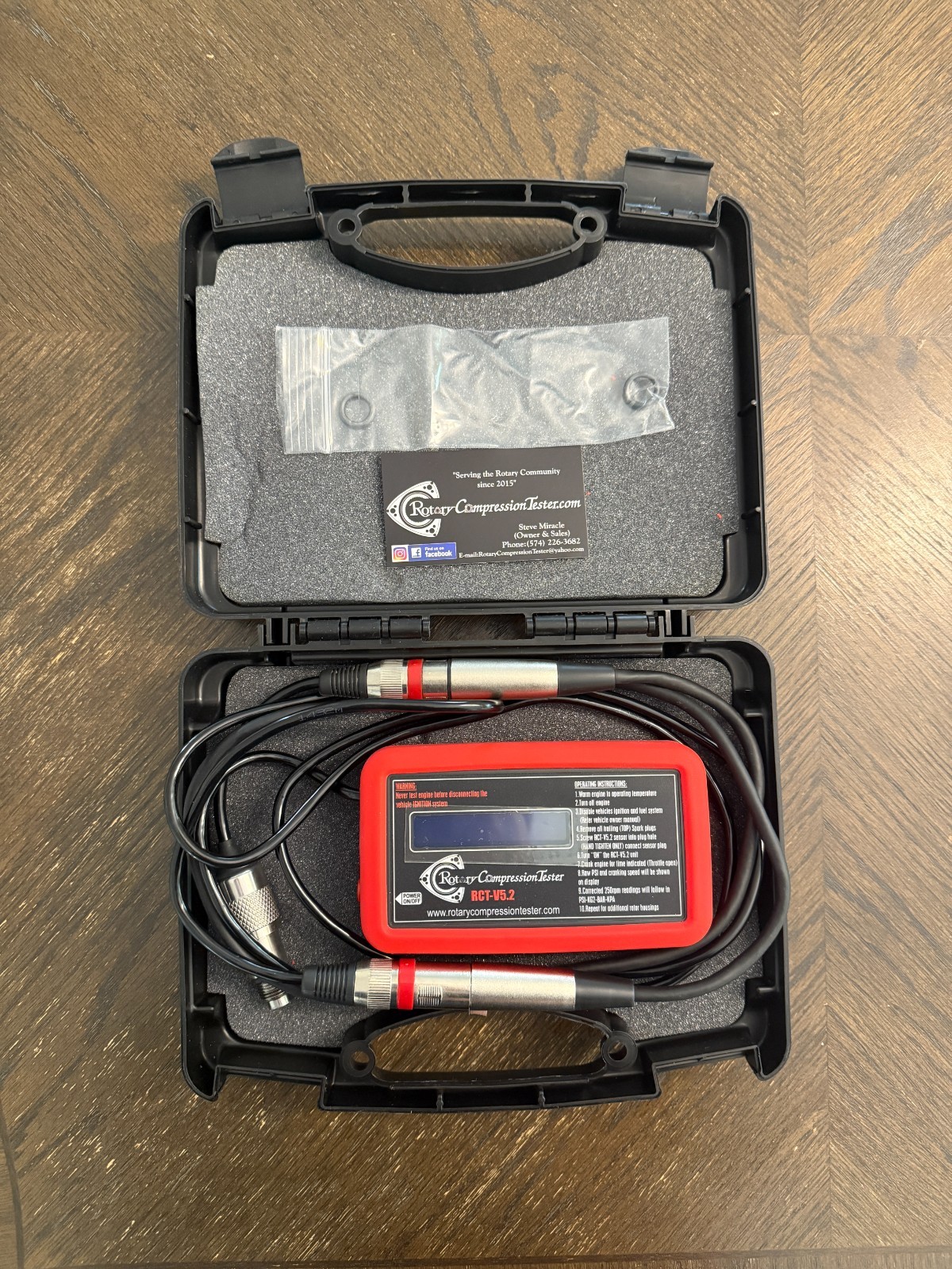 Rental Deposit - RCT-V5.2 Rotary Engine Compression Tester