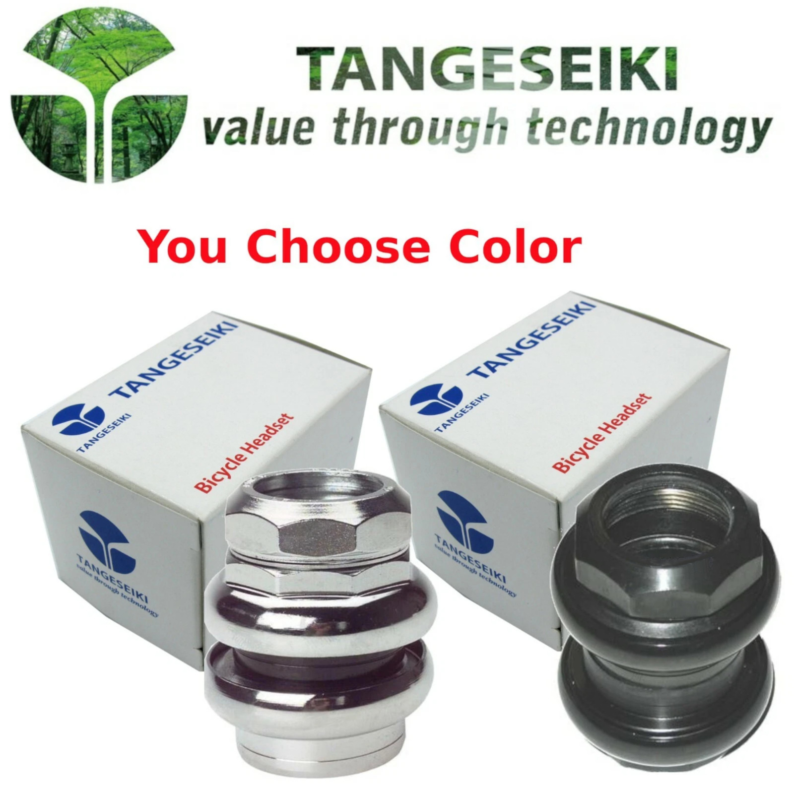 Tange Levin CDS 1" Threaded Headset 27/30 Black or Silver