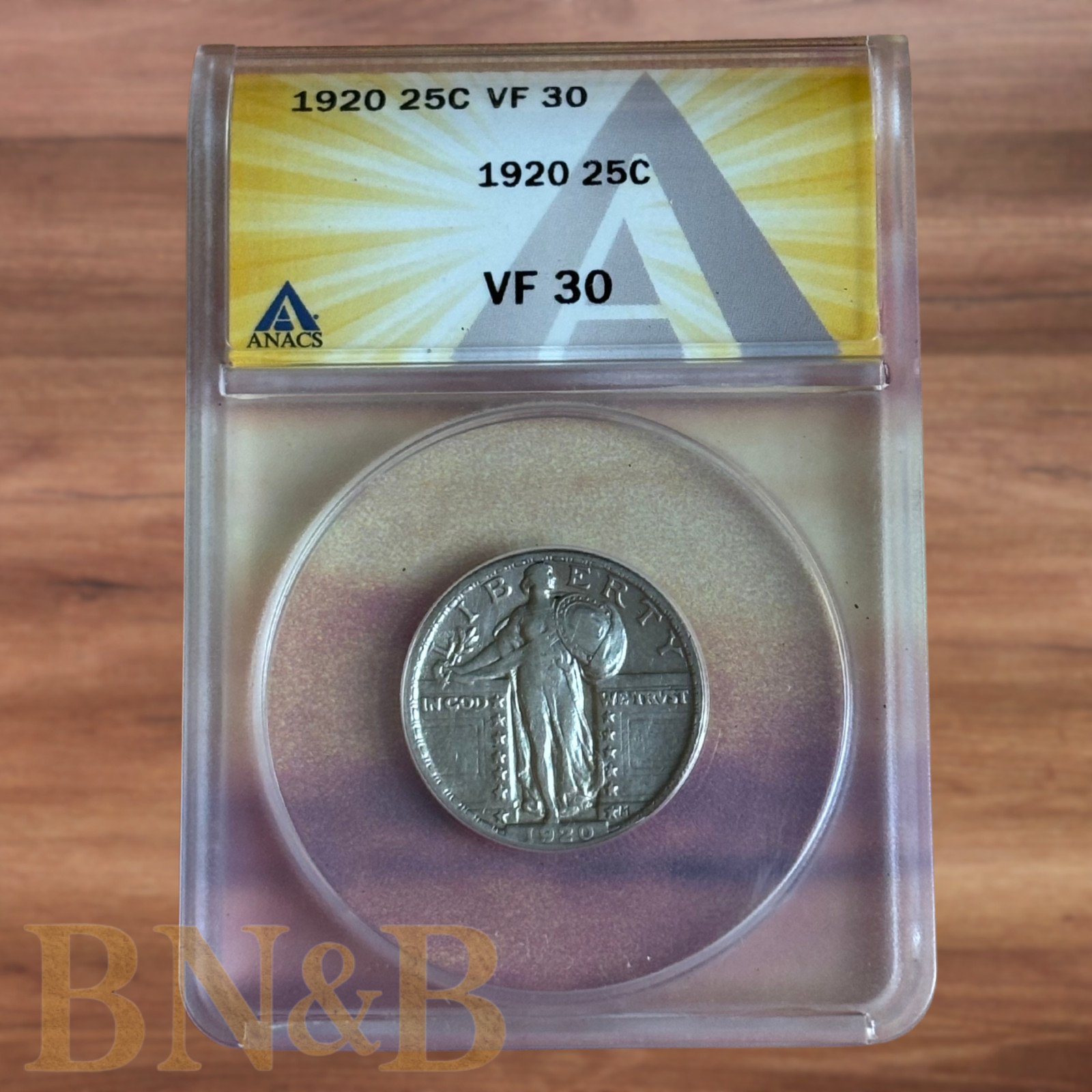 1920 Standing Liberty Quarter ANACS VF30