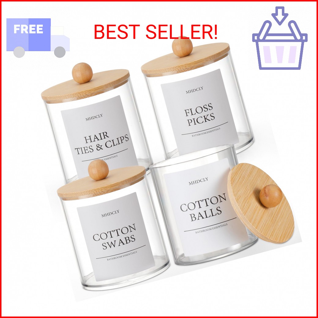 Bathroom Organizers and Storage,4 Pack Bathroom Accessories,Bathroom Decor,Home