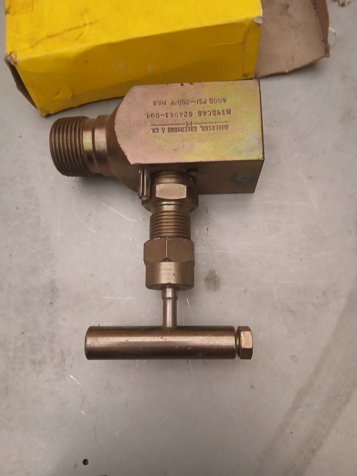 Tyco Anderson Greenwood Co. H1VDC-48 02.4041.004 6000 psi at 200 F