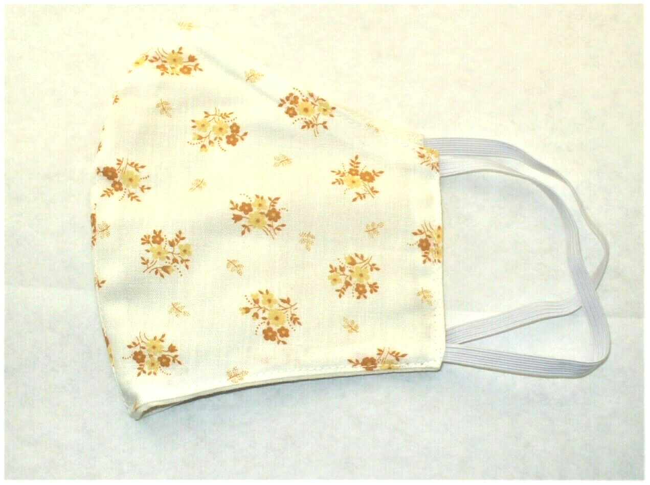 Face Mask Wire Adult Tan White
