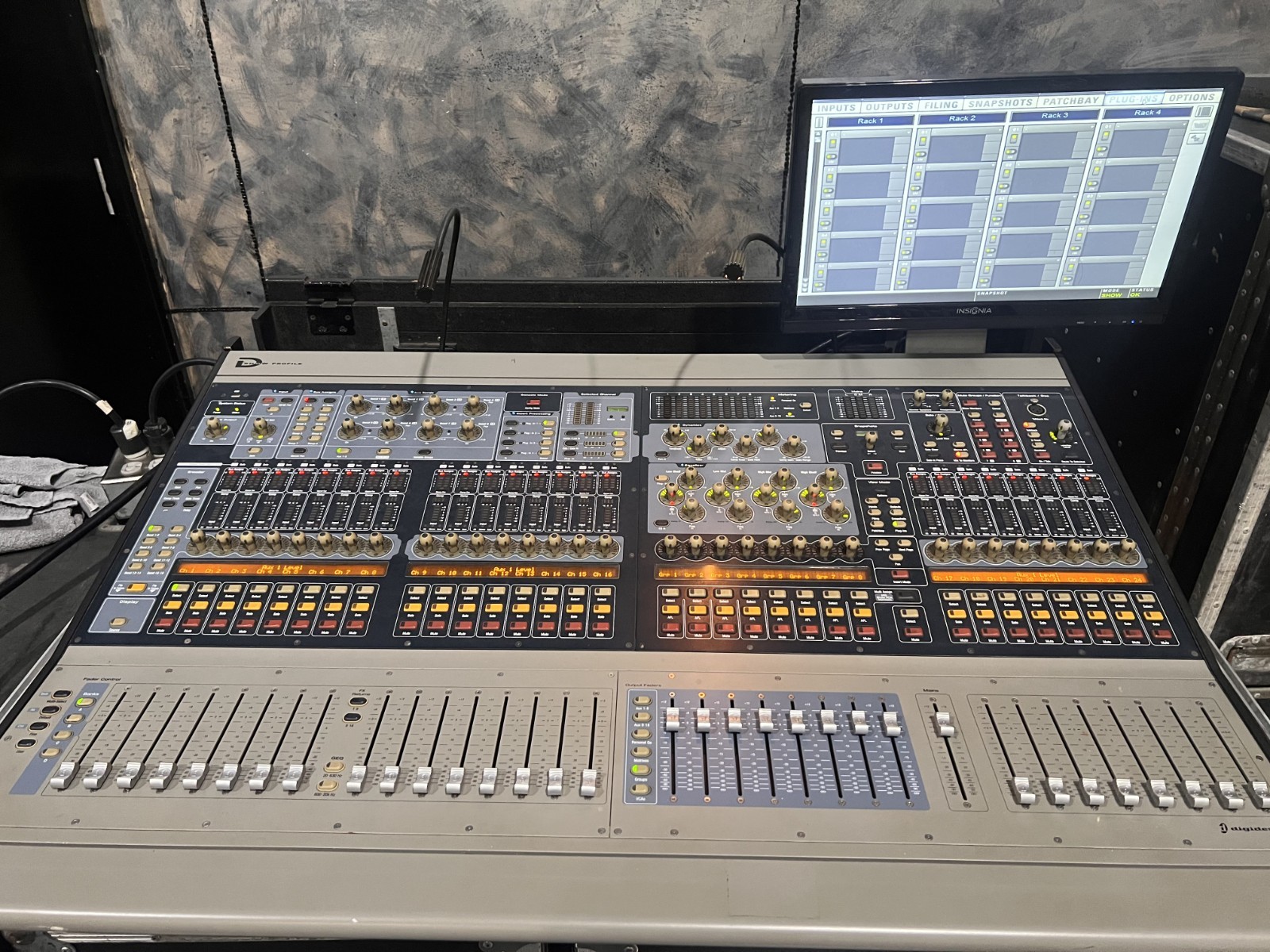 AVID VENUE Profile Digital Console w/ FOH Rack, Stage Rack & Roadcase. 250' BnC