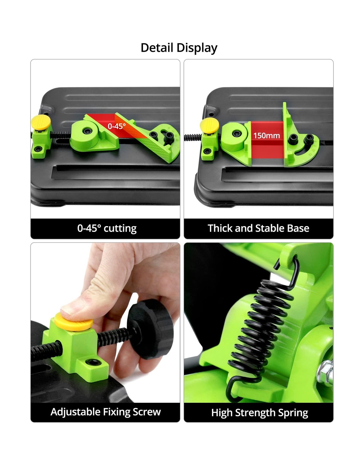 QWORK Angle Grinder Bracket, Adjustable 45 Degree Clamp Angle Grinder Holder ...