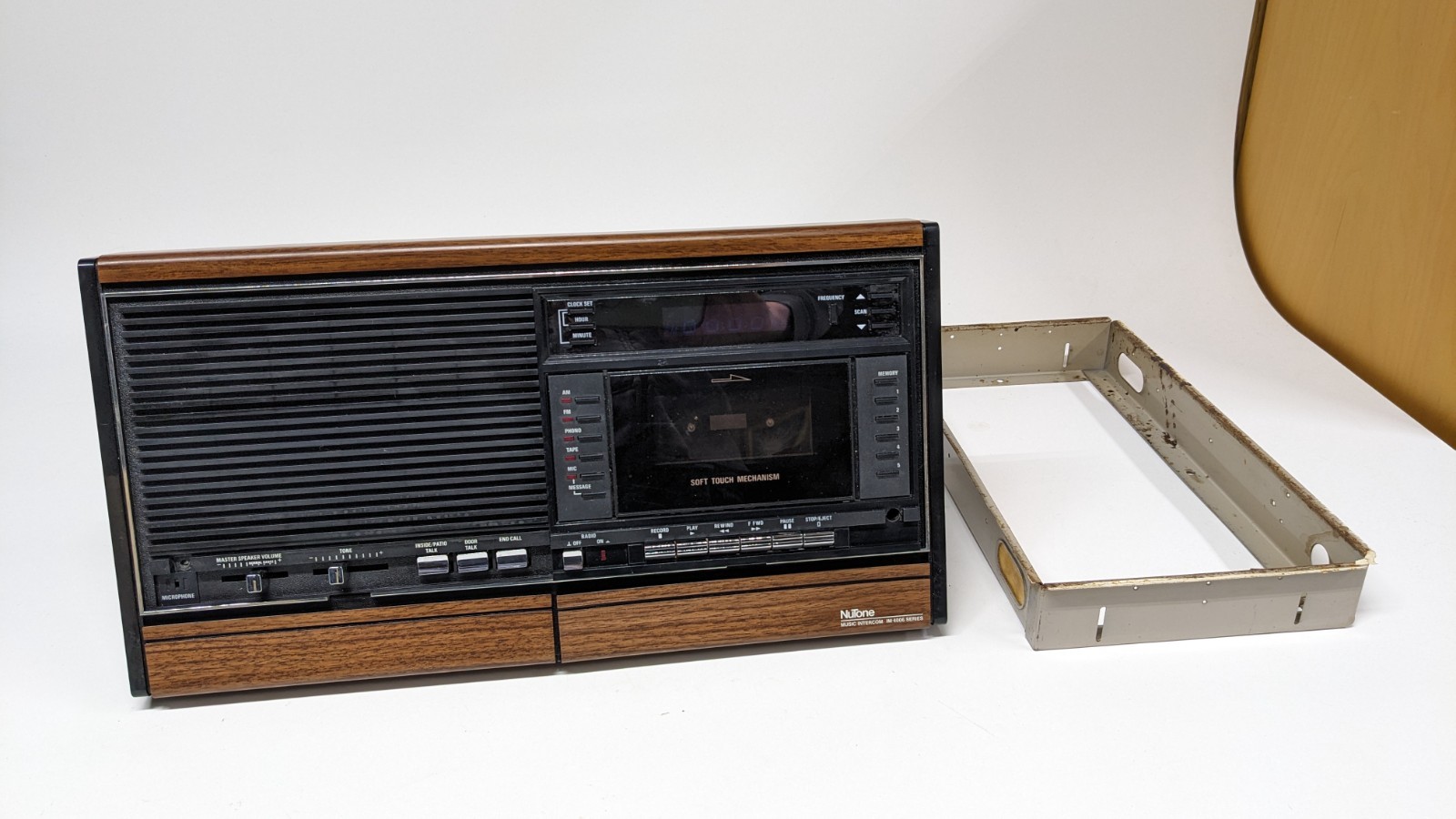 NuTone IMA-4006 Intercom Master Station Woodgrain IM4006 + Bracket  - Untested
